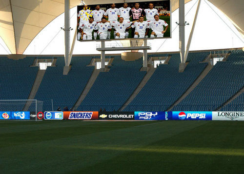 kopen P10 het Geleide Scherm Synchrone 5000 cd/㎡ van het Voetbalstadion Perimeter online manufacture